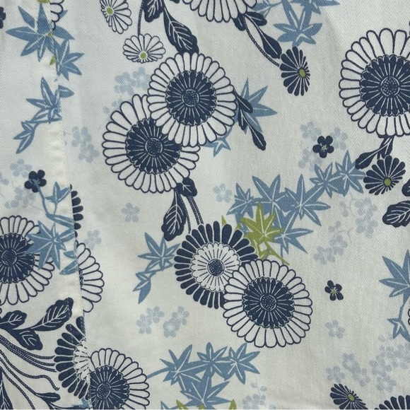 Pendleton Blue White Green Floral Stretch Pencil Skirt Women’s Size 2 - Picture 3 of 6